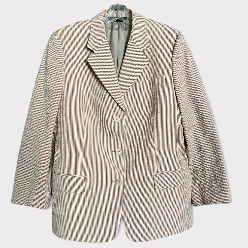 Paul Stewart Rainbow Seersucker Blazer